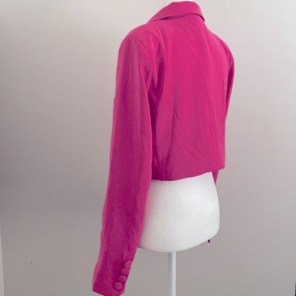 Lovers + friends fuschia crop blazer top - Picture 9 of 10